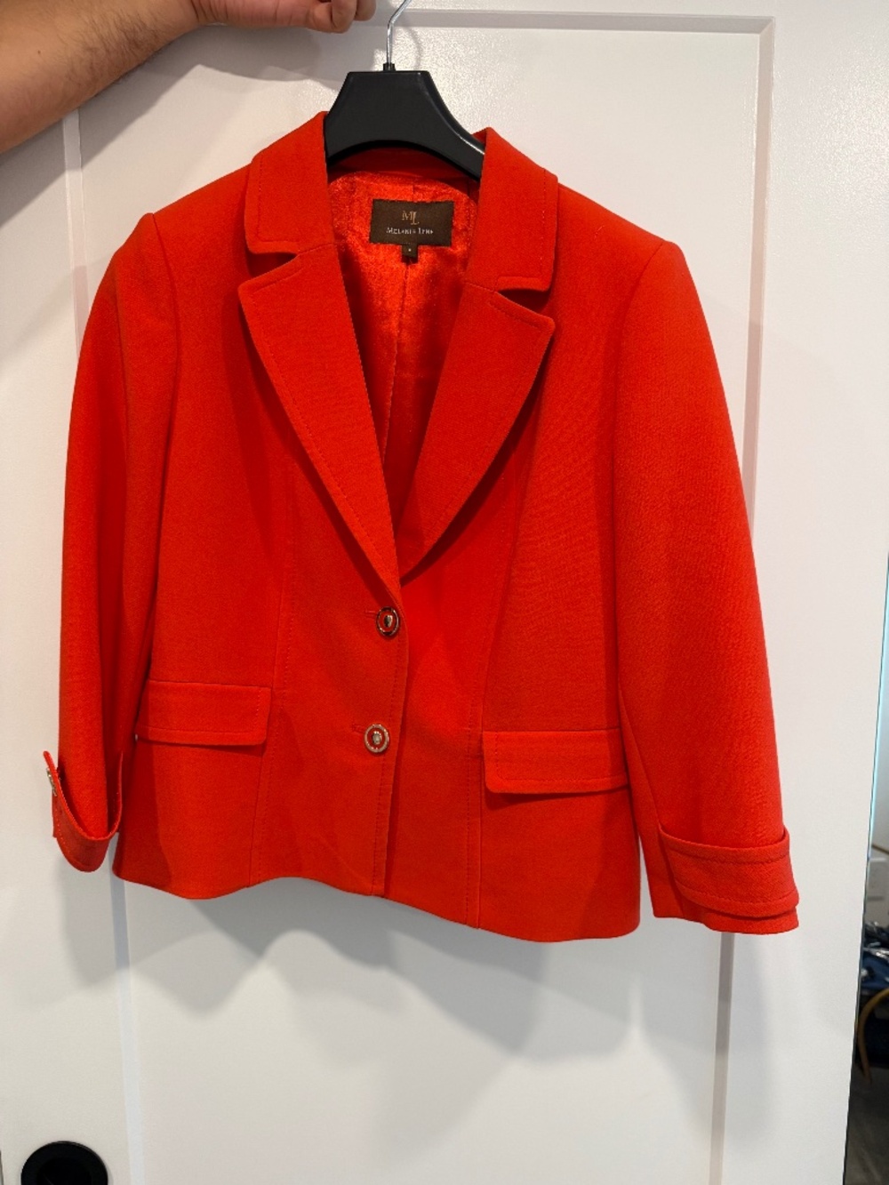 Melanie Lyne Red Tailored Blazer – Size 8 – Never Worn